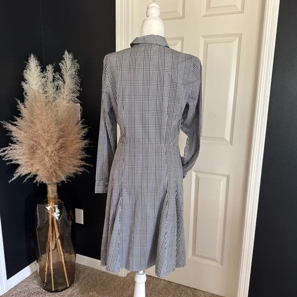 Brooks Brothers Black/White Plaid Button Front Shirt Dress
 size 12 - Picture 12 of 12